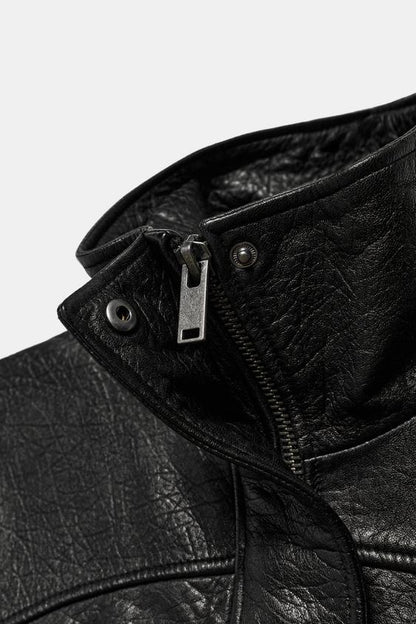 Blouson oversize 100 % cuir