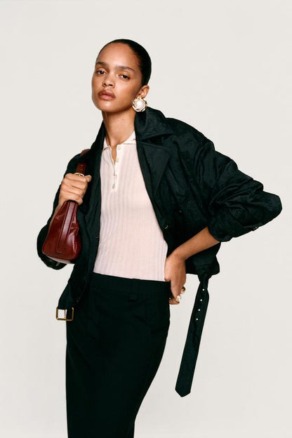 Jupe midi crayon en laine Willy Chavarria x Zara