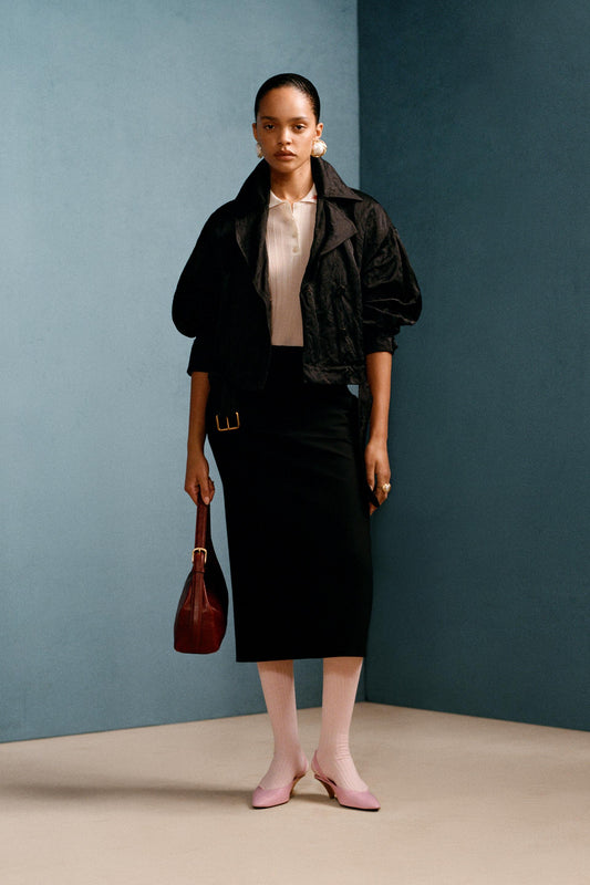 Jupe midi crayon en laine Willy Chavarria x Zara