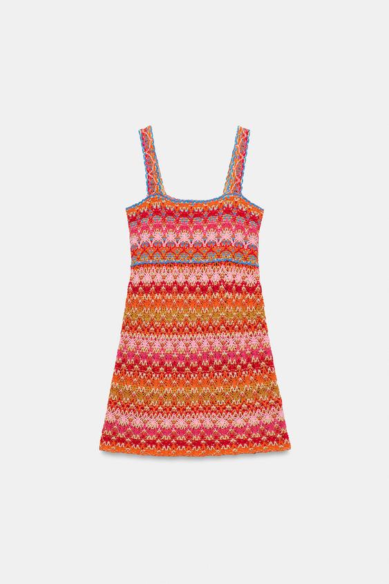 Robe courte en maille