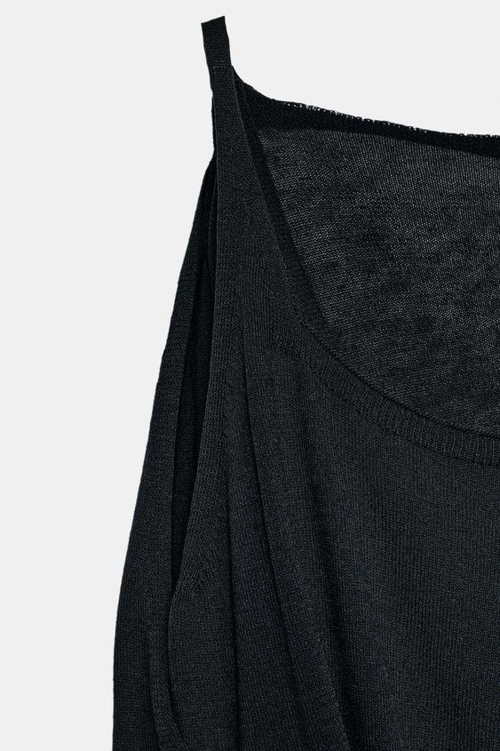 Pull contrasté en maille