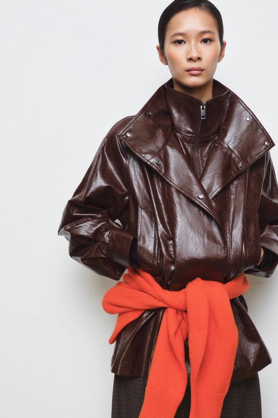 Veste effet cuir ZW Collection