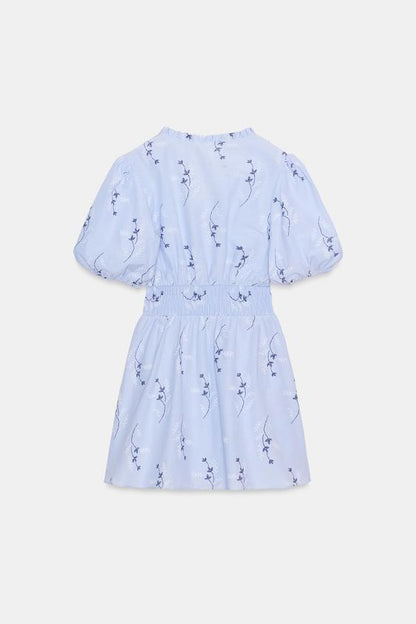 Robe imprimée brodée