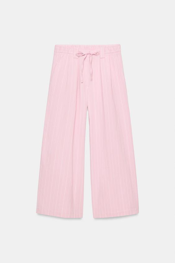 Pantalon-culotte à rayures