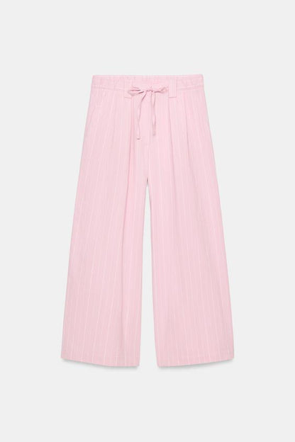 Pantalon-culotte à rayures