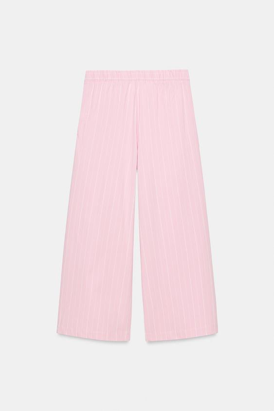 Pantalon-culotte à rayures