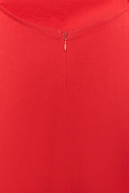Robe midi crayon drapée à découpes