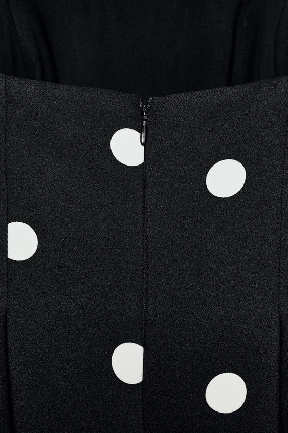 Combinaison bustier à pois