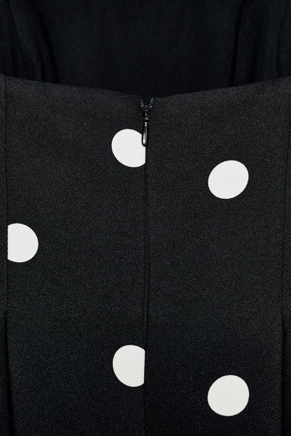Combinaison bustier à pois