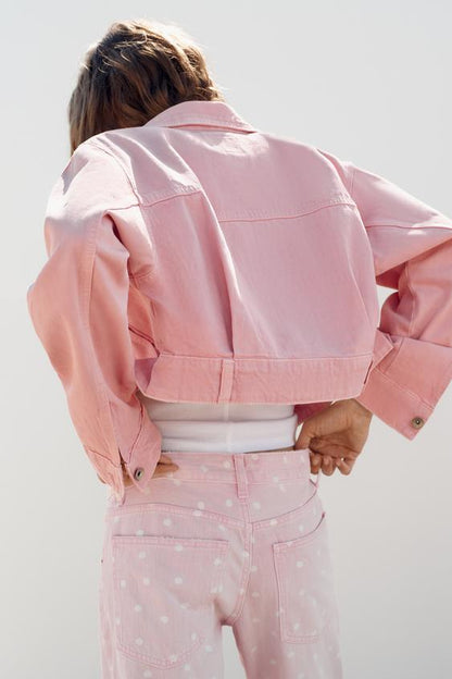 Blouson en denim à poches