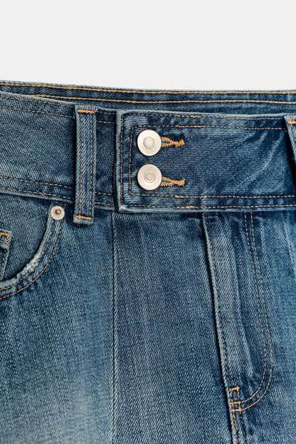 Jupe en denim TRF à plis