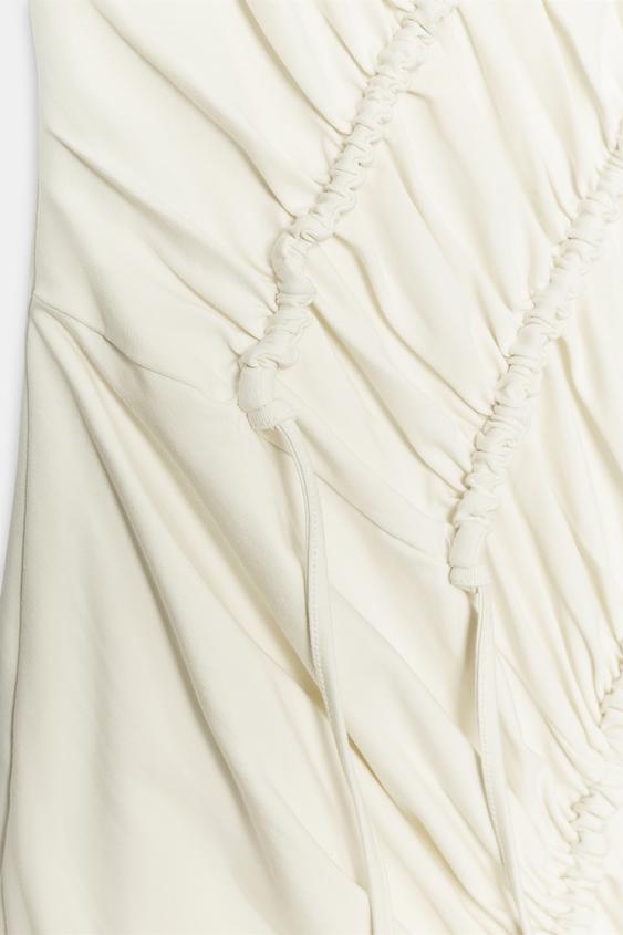 Robe longue drapée