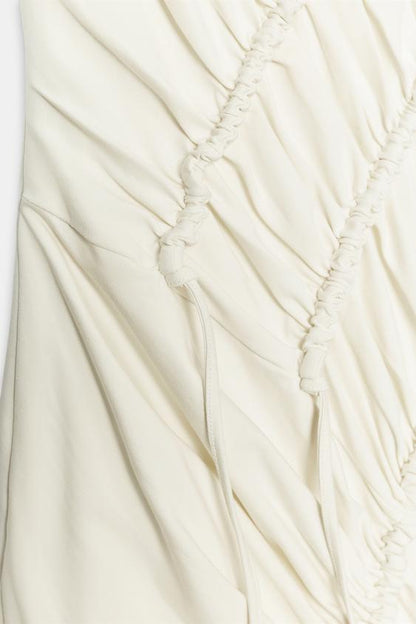 Robe longue drapée