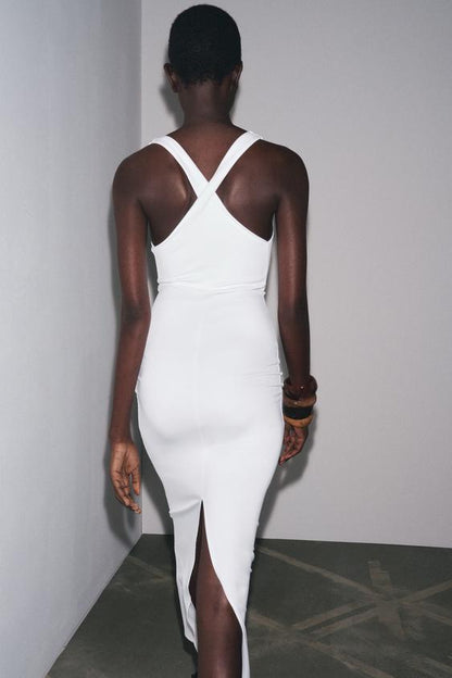 Robe longue en mélange de polyamide