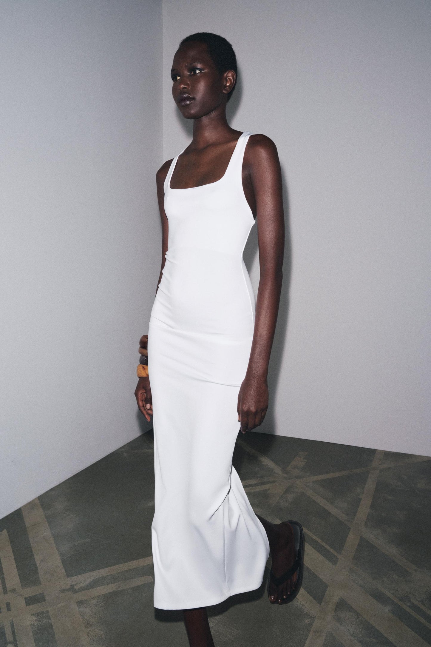 Robe longue en mélange de polyamide