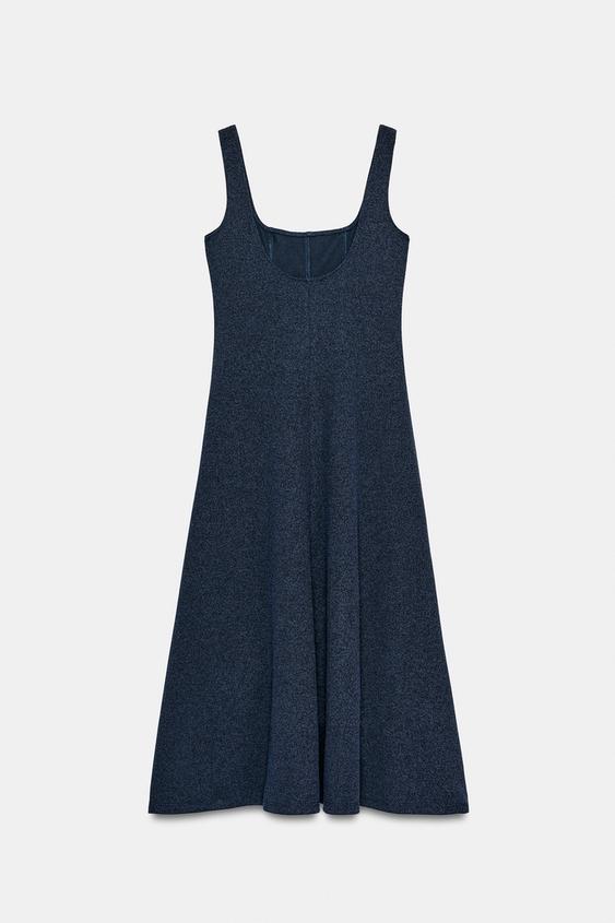 Robe midi à bretelles