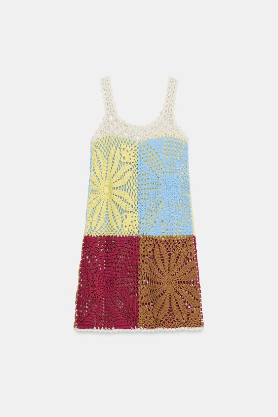 Robe en maille au crochet