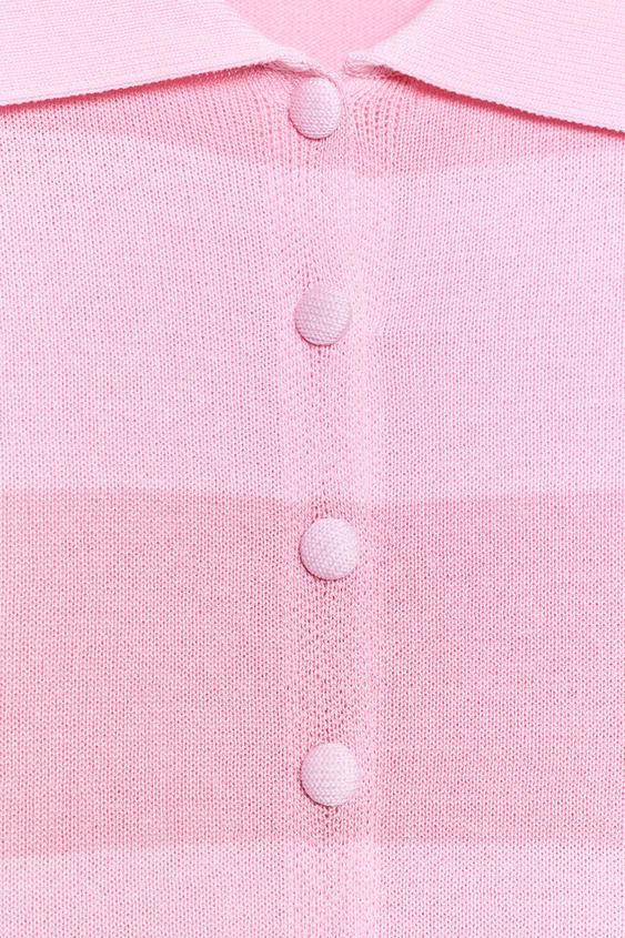Veste en maille à rayures