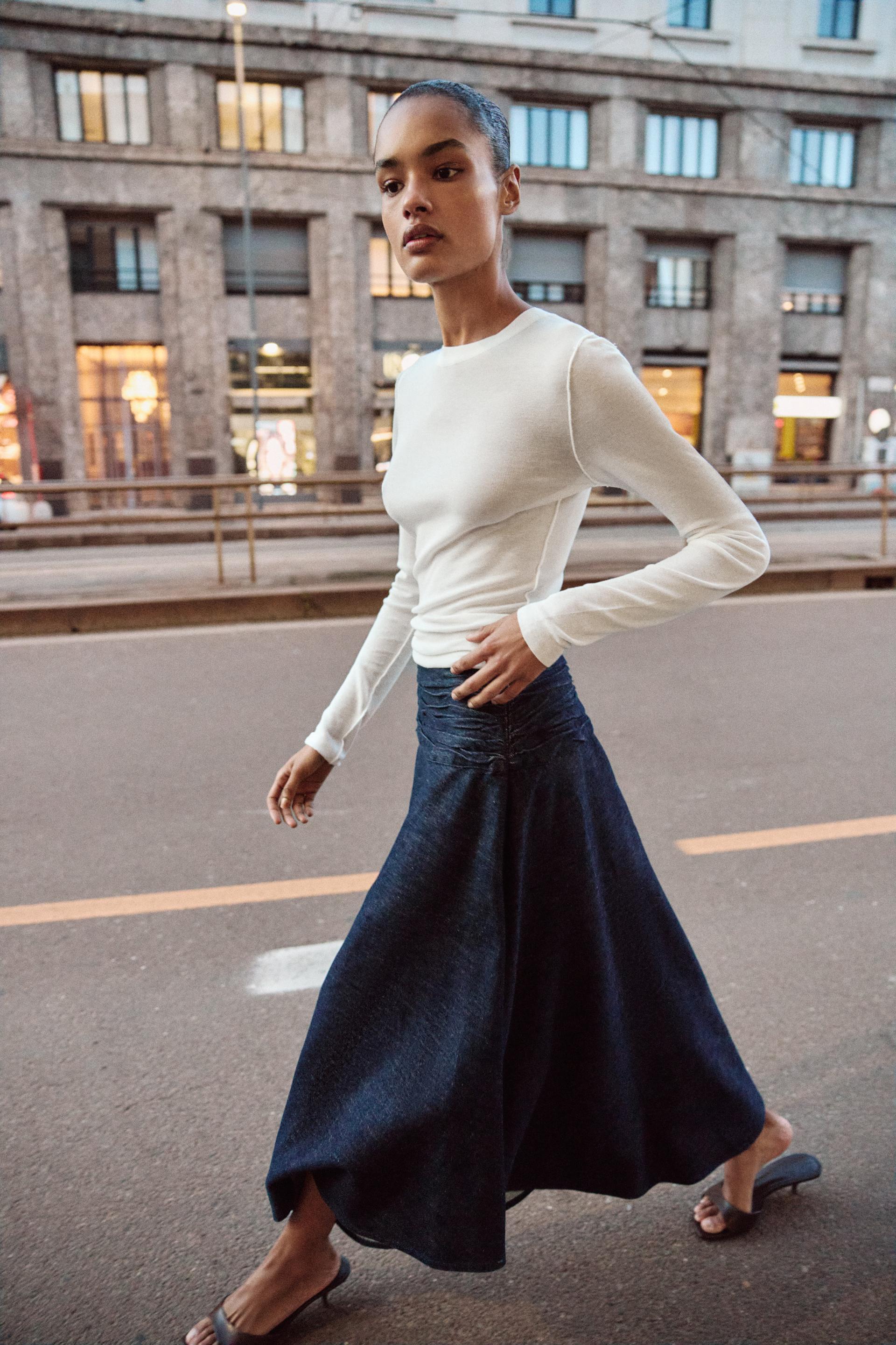 Jupe Z1975 midi asymétrique