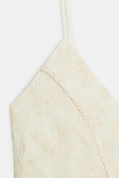 Robe nuisette brodée