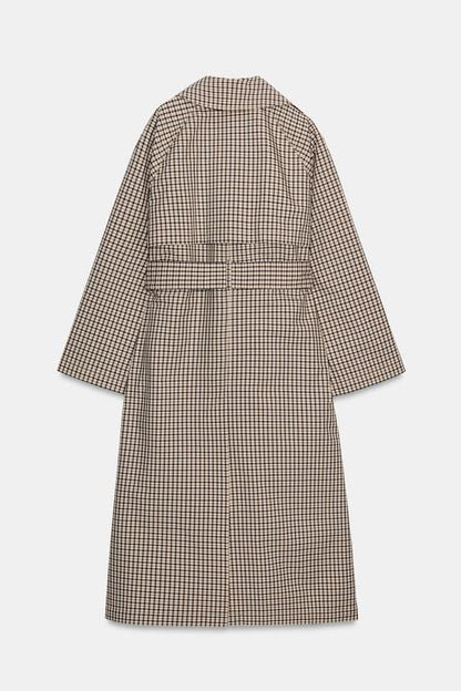 Trench oversize à carreaux ZW Collection