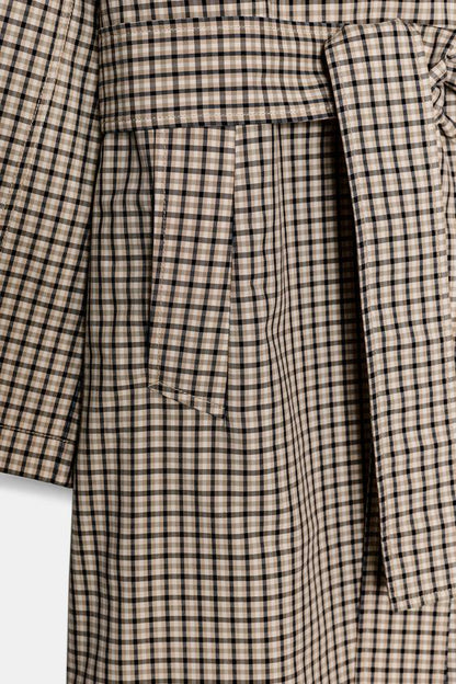 Trench oversize à carreaux ZW Collection