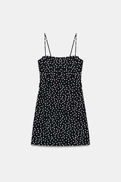 Robe mini à pois