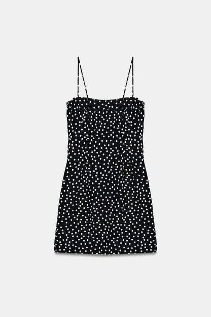 Robe mini à pois
