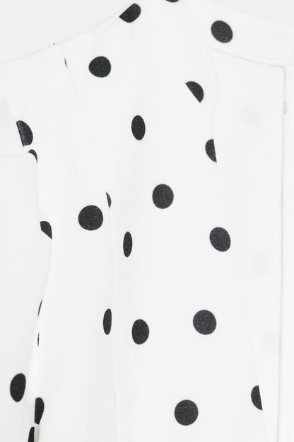 Robe courte à manches bouffantes