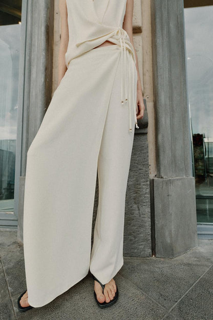 Pantalon paréo croisé