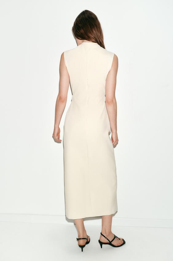 Robe midi avec ceinture