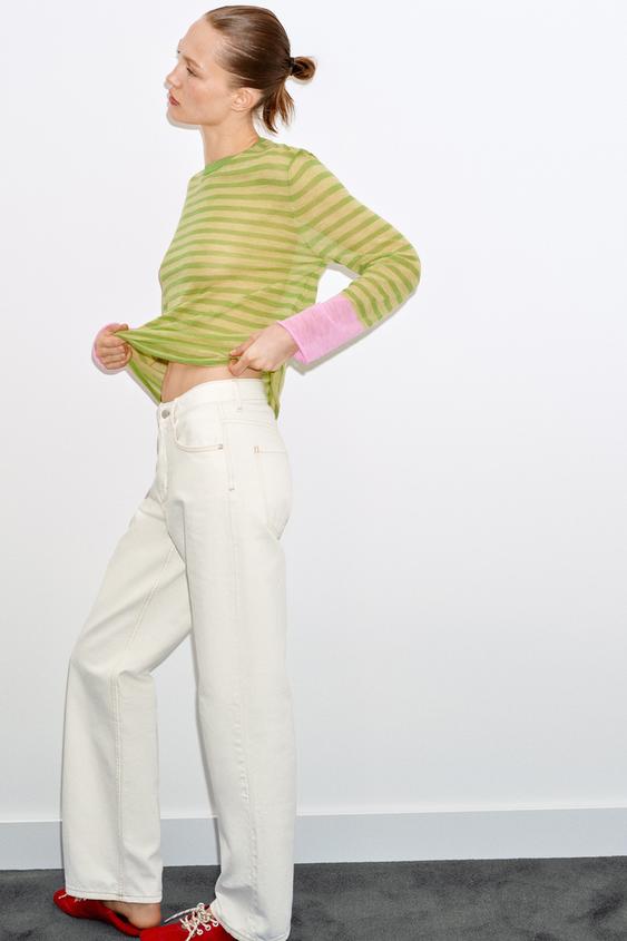 Pull en maille à rayures