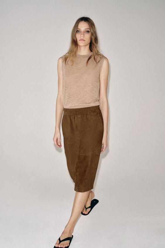 Top en maille ultrafine en laine