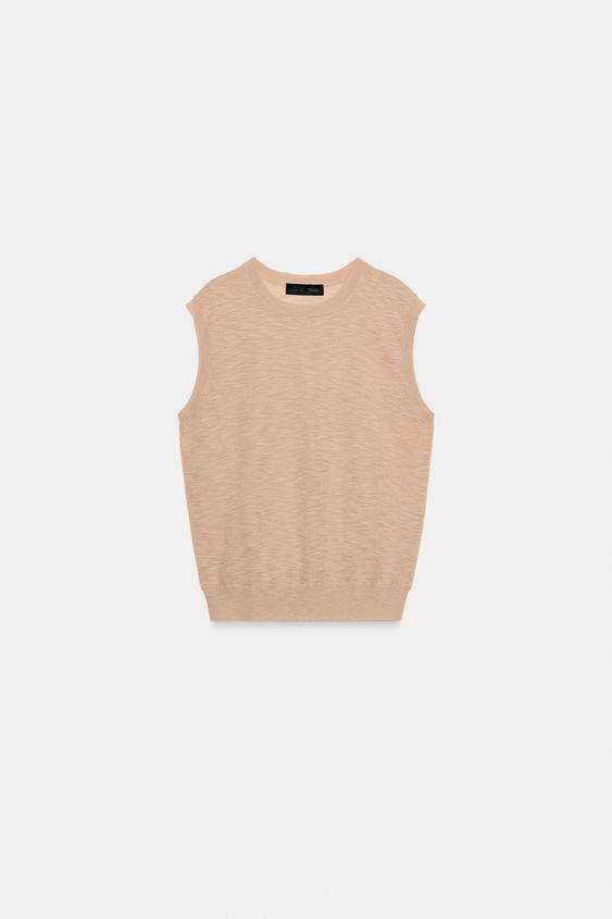 Top en maille ultrafine en laine