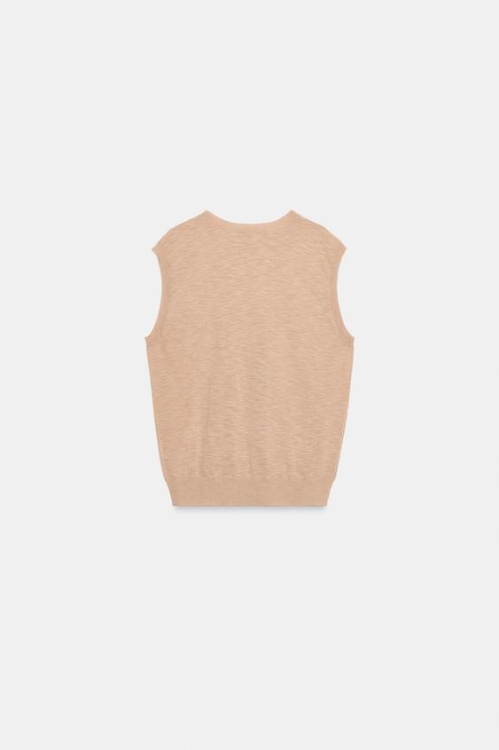 Top en maille ultrafine en laine