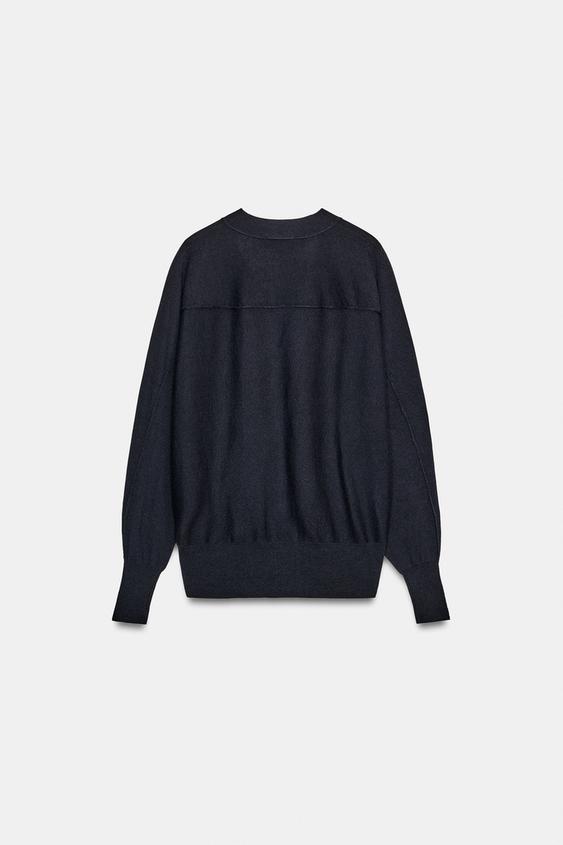 Veste en maille à manches chauve-souris