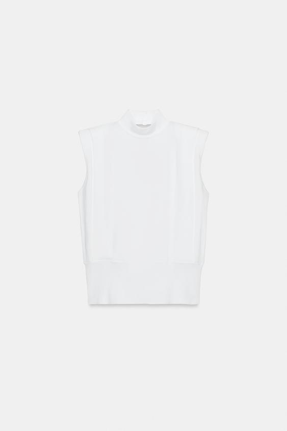 Top en maille à dos ouvert