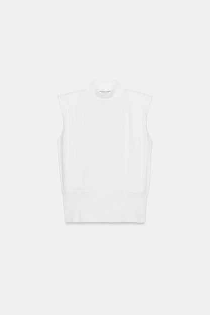 Top en maille à dos ouvert