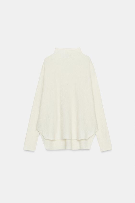 Pull effet cape en maille