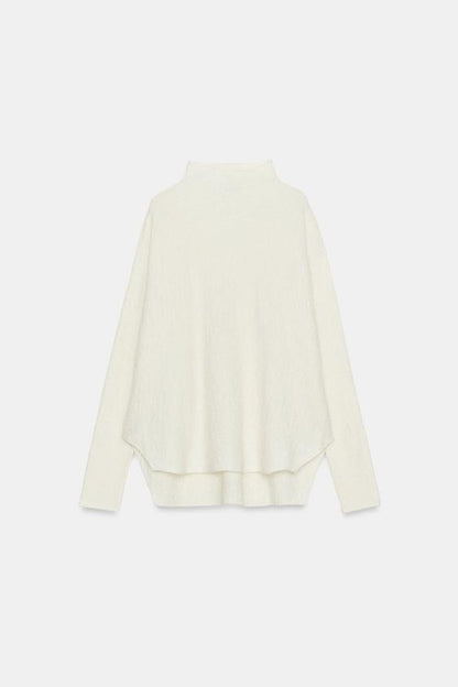 Pull effet cape en maille