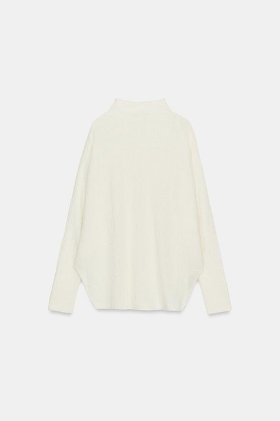 Pull effet cape en maille