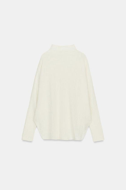 Pull effet cape en maille