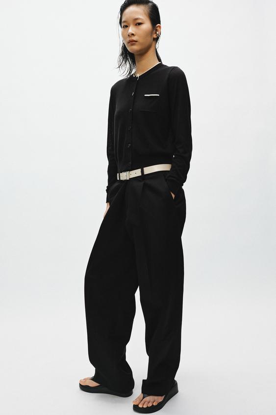 Veste contrastée en maille
