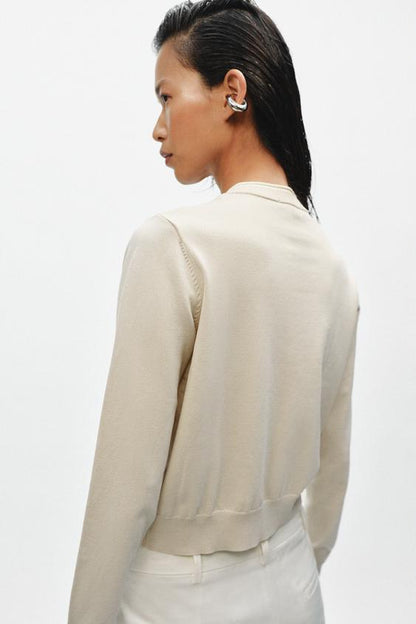 Veste contrastée en maille