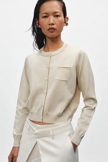 Veste contrastée en maille