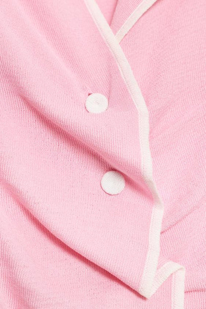 Top en maille à fronces
