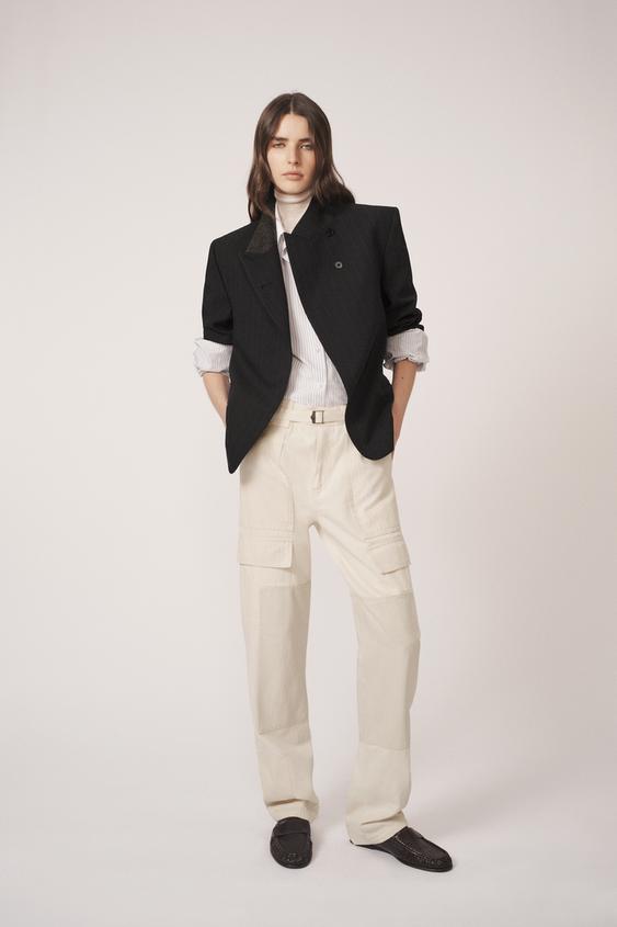 Pantalon patchwork The Item Zara Woman