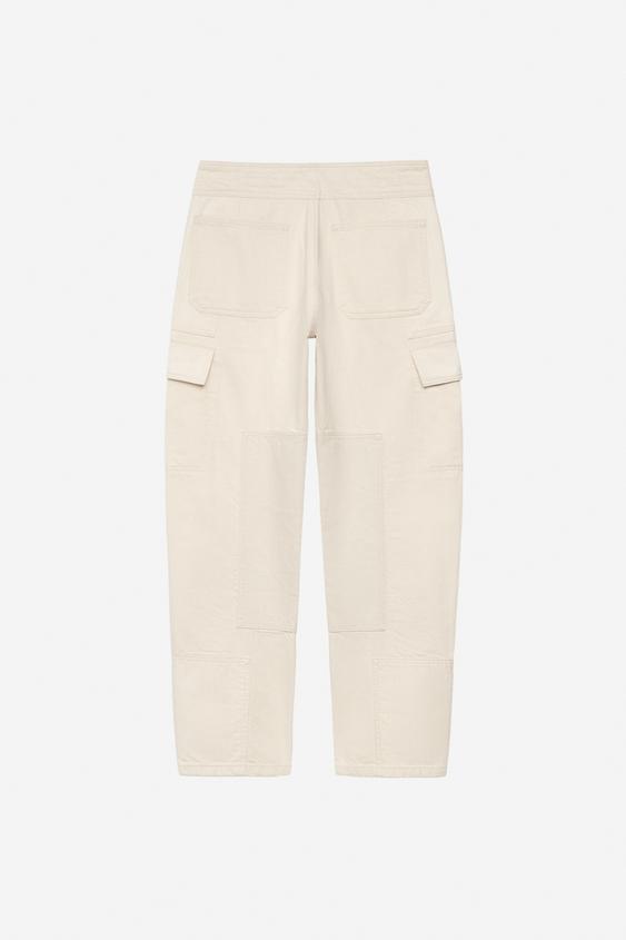 Pantalon patchwork The Item Zara Woman