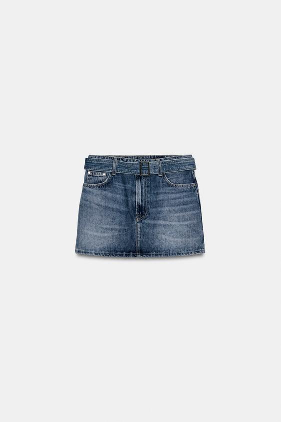 Jupe courte en denim ZW Collection