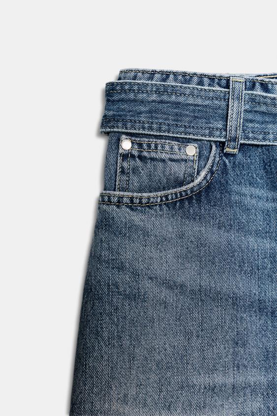 Jupe courte en denim ZW Collection